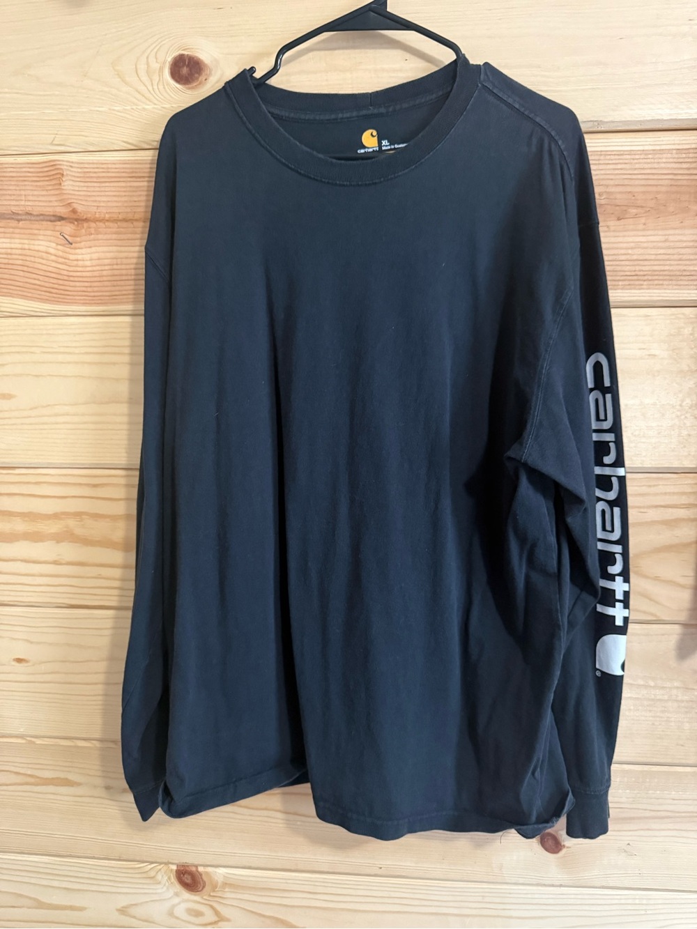Carhartt Men’s Long Sleeve Logo T-Shirt - Black men’s XL
